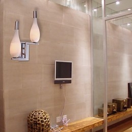 Crystal Wall Light with 2 Lights Bottle Shaped Shade