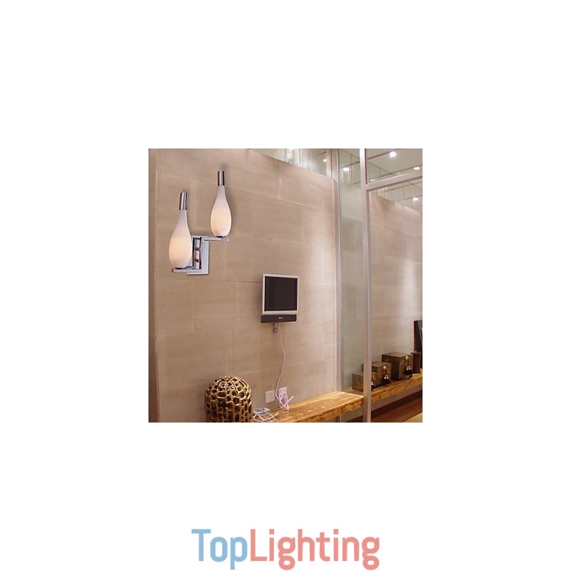Crystal Wall Light with 2 Lights Bottle Shaped Shade