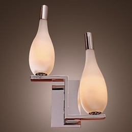 Crystal Wall Light with 2 Lights Bottle Shaped Shade