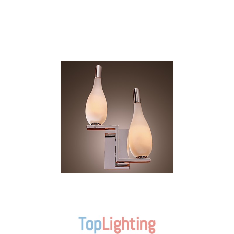 Crystal Wall Light with 2 Lights Bottle Shaped Shade