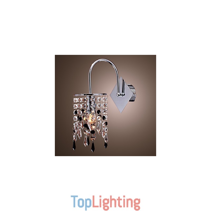 Wall Light with Elegant Crystal Drop