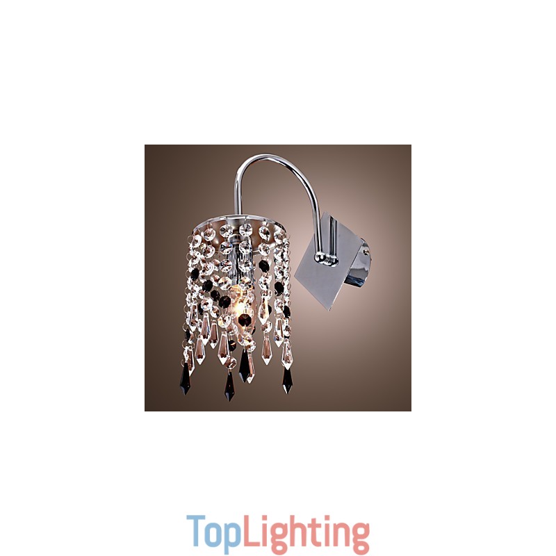 Wall Light with Elegant Crystal Drop