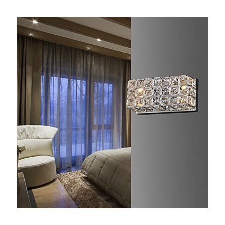 Crystal Square Wall Light In Electroplating Process Crystal Square Wall Light In Electroplating Process