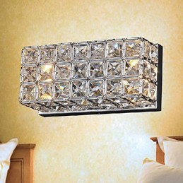 Crystal Square Wall Light In Electroplating Process