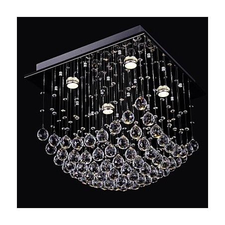 Elegent Chinese Crystal Chandelier 4 Lights with Flush Mount Elegent Chinese Crystal Chandelier 4 Lights with Flush Mount