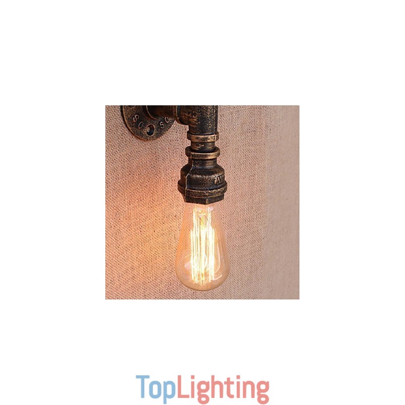 Nostalgia Simple Water Pipe Decorative Small Wall Lamp Wall Light