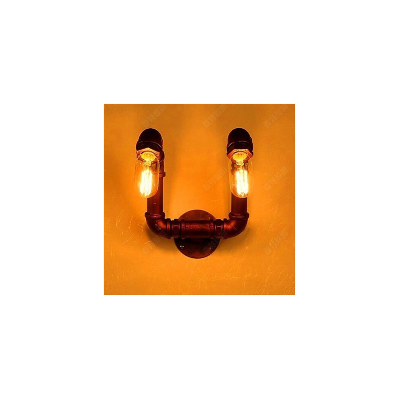 American Bar Xiang Bedroom Aisle Water Pipe Wall Lamp Retro Industrial Iron Wall Lamp