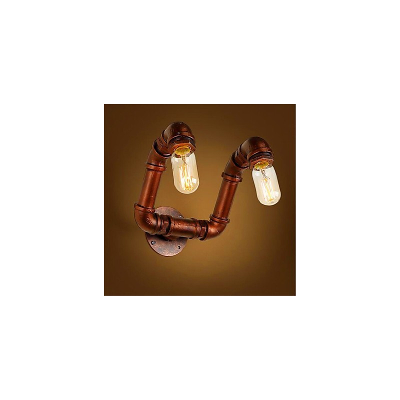 American Bar Xiang Bedroom Aisle Water Pipe Wall Lamp Retro Industrial Iron Wall Lamp