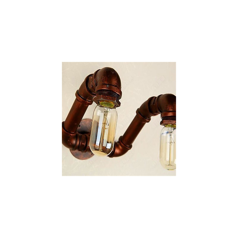 American Bar Xiang Bedroom Aisle Water Pipe Wall Lamp Retro Industrial Iron Wall Lamp