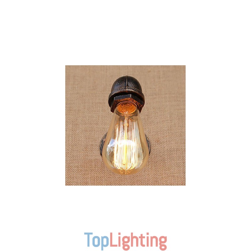 Nostalgia Simple Water Pipe Decorative Small Wall Lamp Wall Light