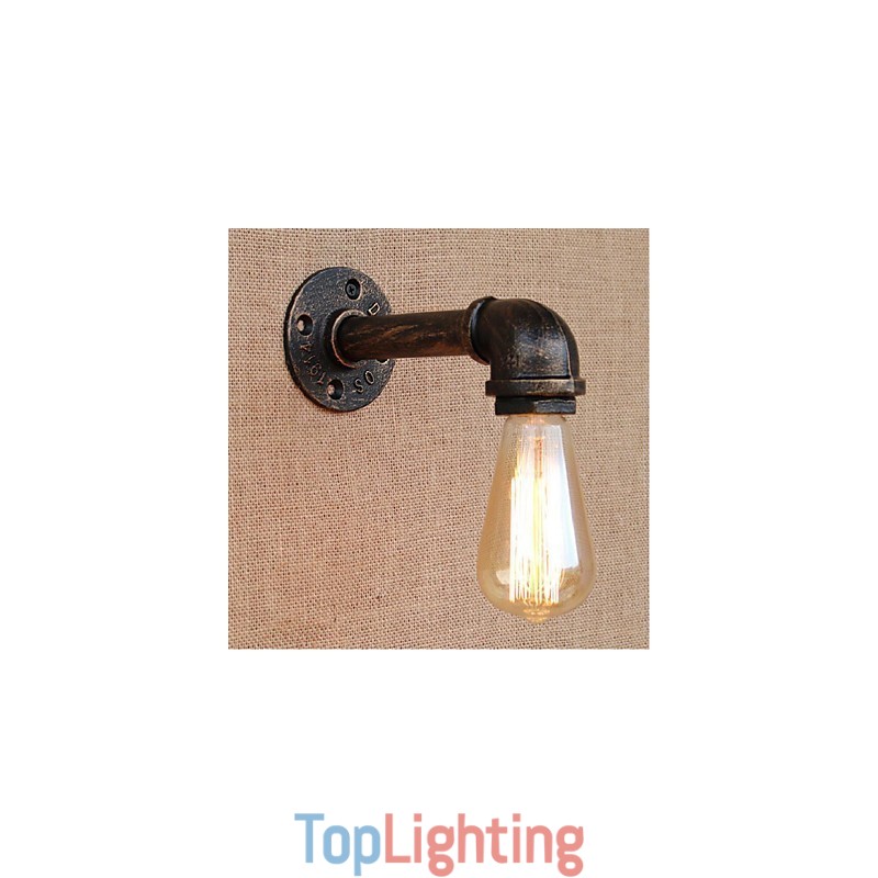 Nostalgia Simple Water Pipe Decorative Small Wall Lamp Wall Light