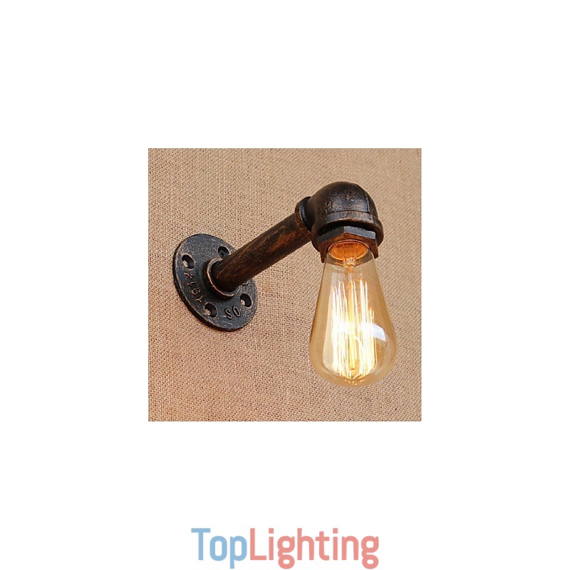 Nostalgia Simple Water Pipe Decorative Small Wall Lamp Wall Light