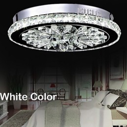 Crystal Flush Mount Modern Contemporary Living Bed Dining Kids Metal