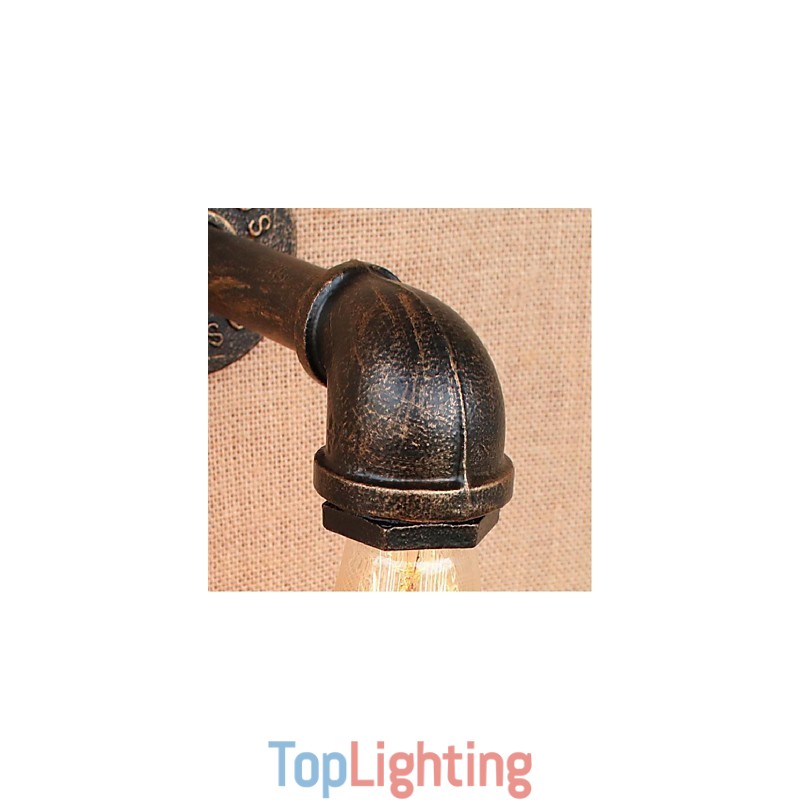 Nostalgia Simple Water Pipe Decorative Small Wall Lamp Wall Light
