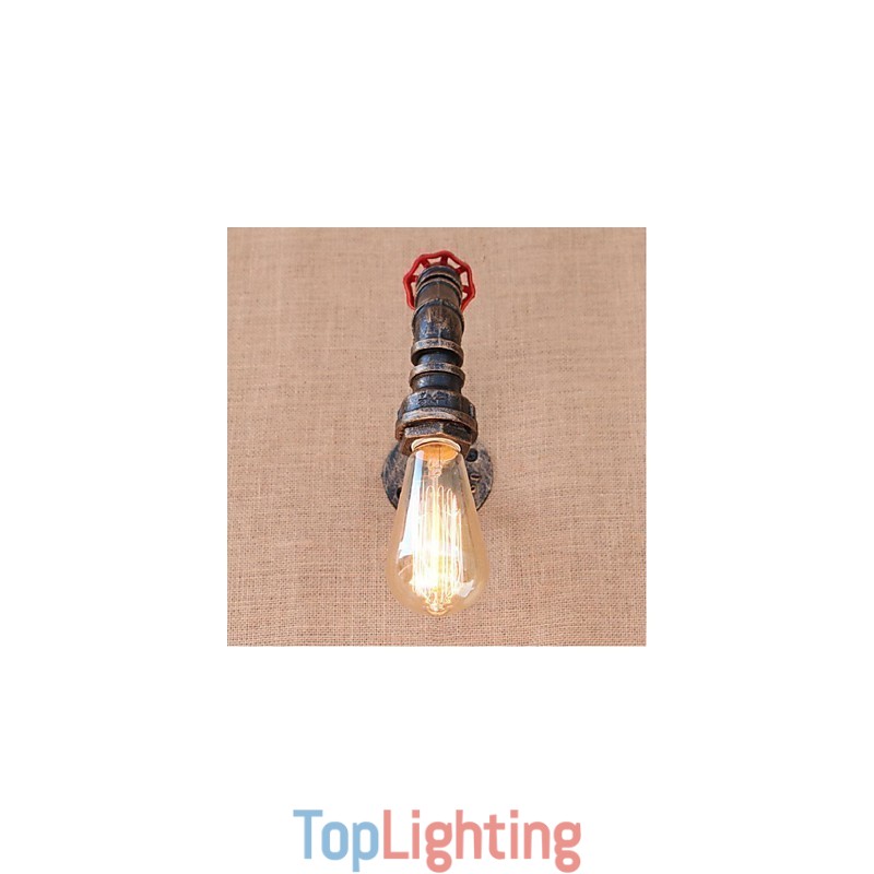 Nostalgia Simple Water Pipe Decorative Small Wall Lamp Wall Light