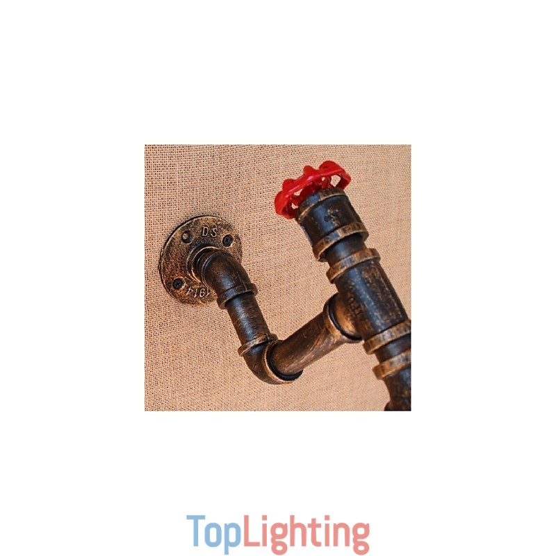 Nostalgia Simple Water Pipe Decorative Small Wall Lamp Wall Light