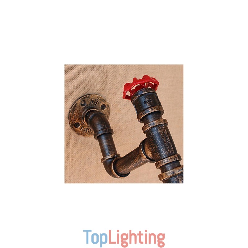 Nostalgia Simple Water Pipe Decorative Small Wall Lamp Wall Light