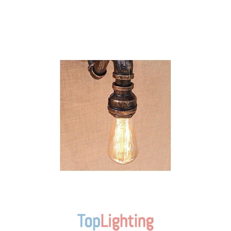 Nostalgia Simple Water Pipe Decorative Small Wall Lamp Wall Light