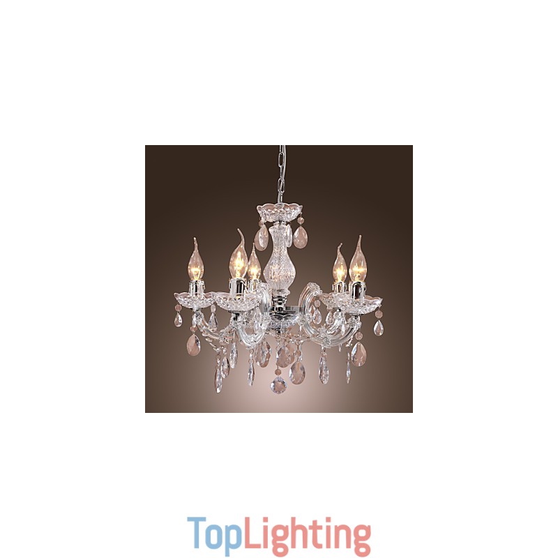 Upligh Chrome Ceiling Lamp Candle light Acrylic Fixture Chandelier Pendant
