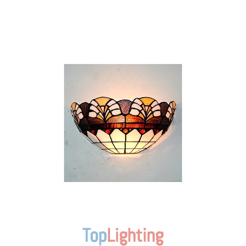 Retro Country Wall Lights Glass Shade Living Room Bedroom Restaurant Cafe Bar Wall Sconces