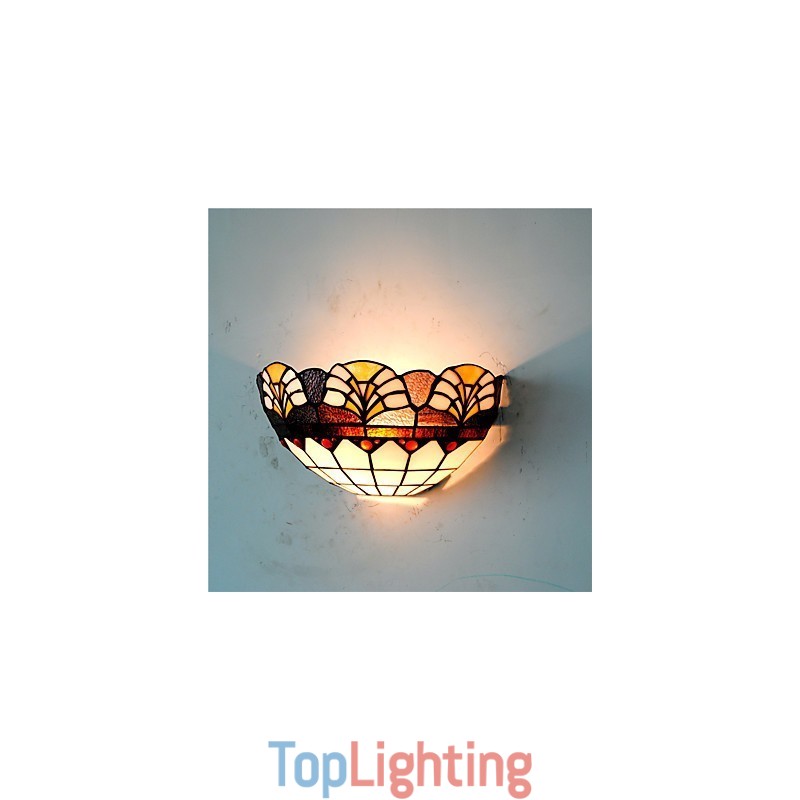 Retro Country Wall Lights Glass Shade Living Room Bedroom Restaurant Cafe Bar Wall Sconces
