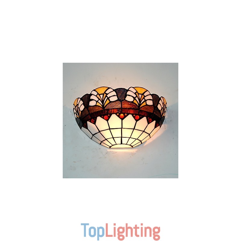 Retro Country Wall Lights Glass Shade Living Room Bedroom Restaurant Cafe Bar Wall Sconces