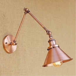 Long arm Half rust Retro Creative Nostalgic Retractable Folding Wall Sconces Wall Light