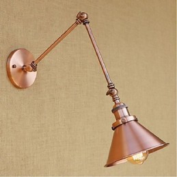 Long arm Half rust Retro Creative Nostalgic Retractable Folding Wall Sconces Wall Light