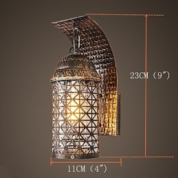 Rustic Lodge Painting Feature for Mini Style Uplight Wall Sconces Wall Light