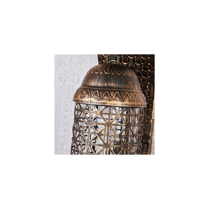 Rustic Lodge Painting Feature for Mini Style Uplight Wall Sconces Wall Light