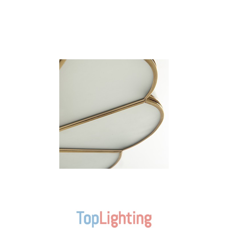 Traditional Classic Rustic Lodge Brass Metal Flush Mount