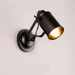 Vintage Black Metal Loft Wall Sconce Living Room Dining Room Hallway Cafe Bars Bar Wall Lamp