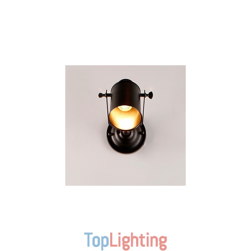 Vintage Black Metal Loft Wall Sconce Living Room Dining Room Hallway Cafe Bars Bar Wall Lamp