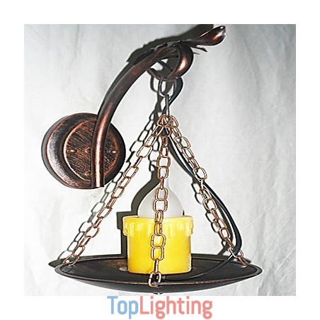 Rustic Lodge Painting Feature for Mini Style Uplight Wall Sconces Wall Light Rustic Lodge Painting Feature for Mini Style Uplight Wall Sconces Wall Light