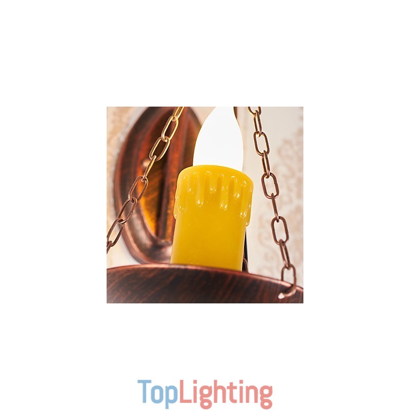 Rustic Lodge Painting Feature for Mini Style Uplight Wall Sconces Wall Light