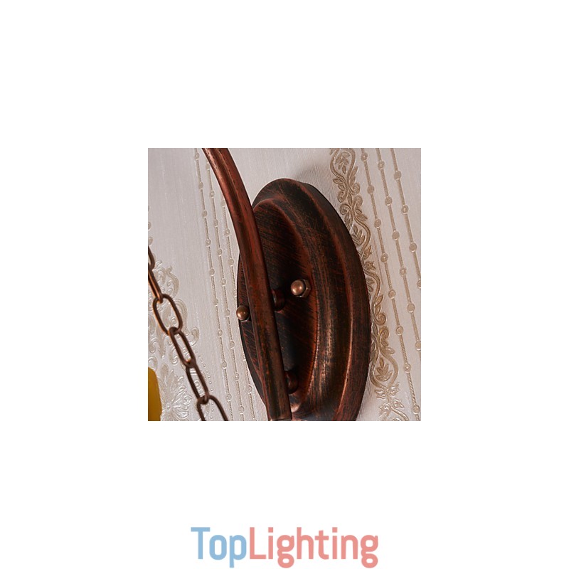 Rustic Lodge Painting Feature for Mini Style Uplight Wall Sconces Wall Light