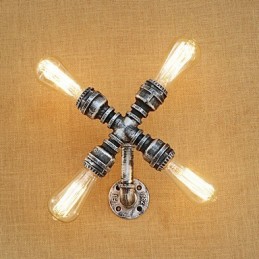 Country Retro Painting Feature for Swing Arm Ambient Light Wall Sconces Wall Light