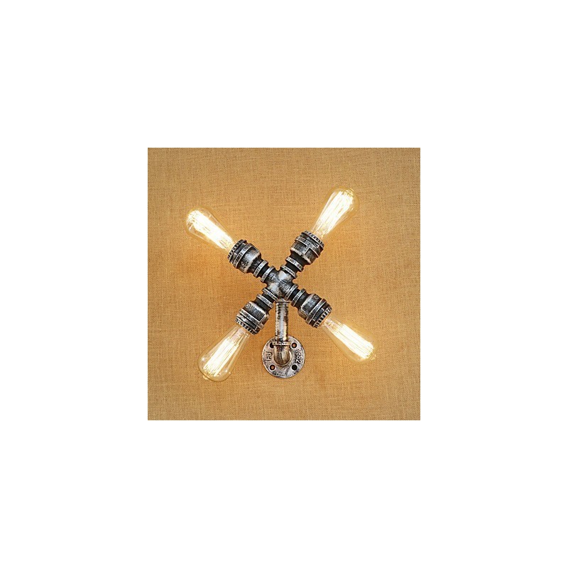 Country Retro Painting Feature for Swing Arm Ambient Light Wall Sconces Wall Light