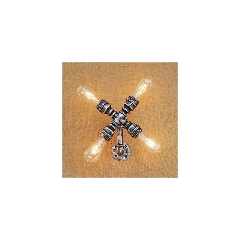 Country Retro Painting Feature for Swing Arm Ambient Light Wall Sconces Wall Light