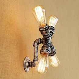 Country Retro Painting Feature for Swing Arm Ambient Light Wall Sconces Wall Light