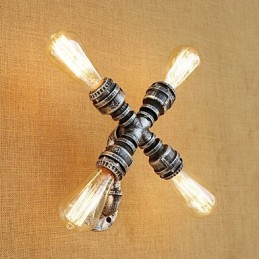 Country Retro Painting Feature for Swing Arm Ambient Light Wall Sconces Wall Light