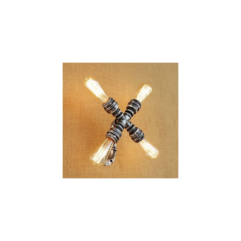 Country Retro Painting Feature for Swing Arm Ambient Light Wall Sconces Wall Light