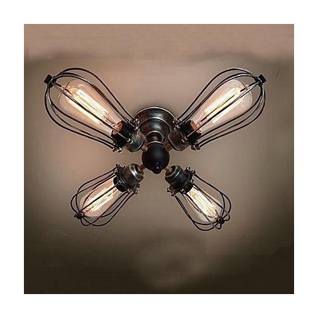 Vintage Mini Style Painting Metal Flush Mount Vintage Mini Style Painting Metal Flush Mount