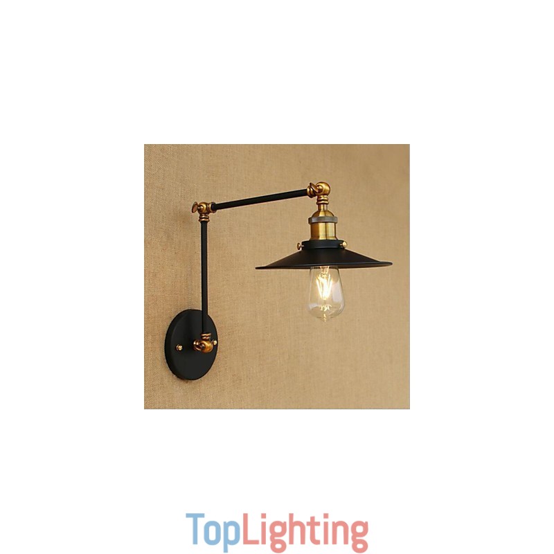Rustic Lodge Country Retro Painting Feature for Mini Style Swing Arm Ambient Light Swing