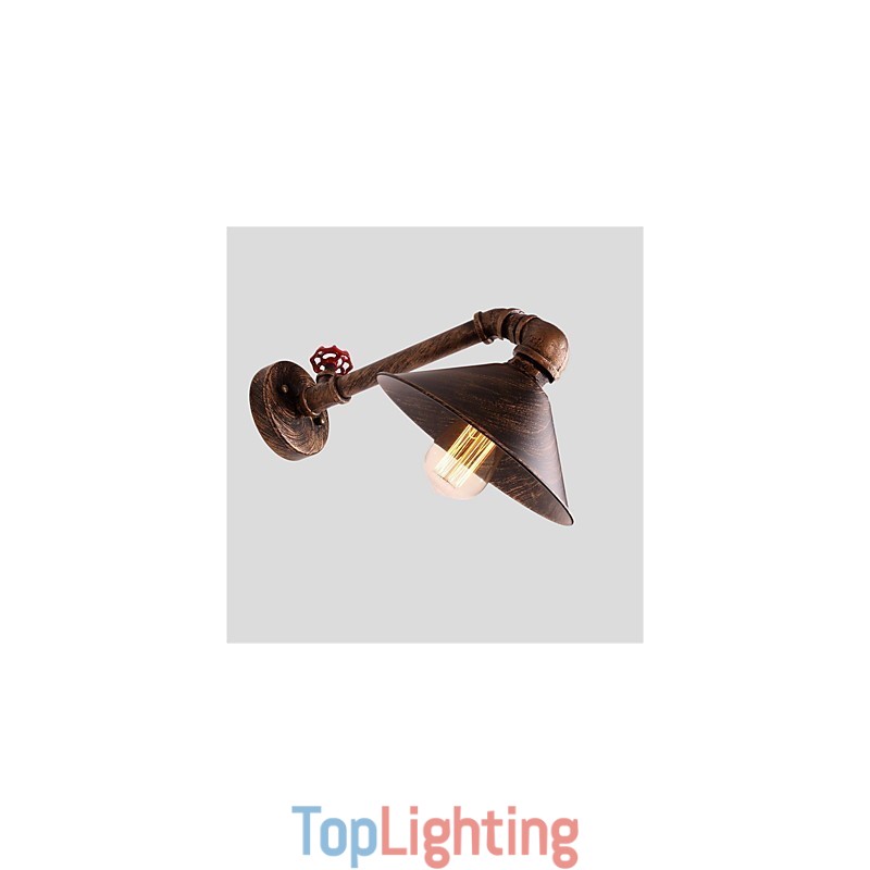 Water Pipe Wall Lights Retro Industrial Style Creative Country Metal Restaurant Cafe Bars Bar Table Wall Sconces