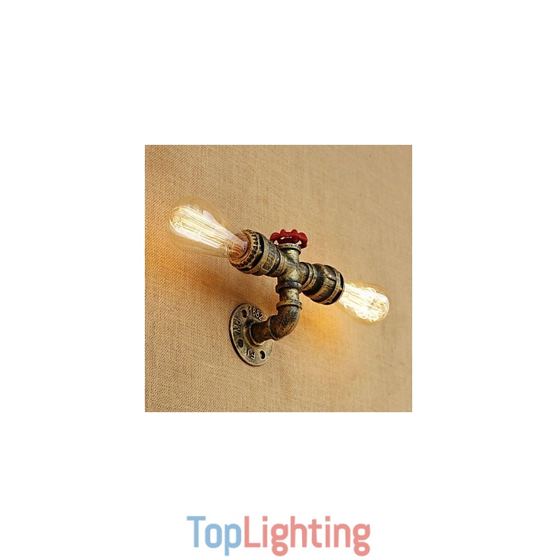 Country Retro Painting Feature for Mini Style Ambient Light Wall Sconces Wall Light