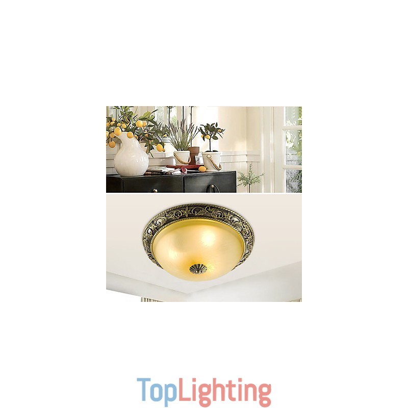 Flush Mount Mini Style Traditional Classic Resin