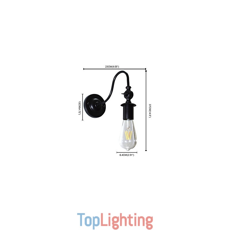 Light Buzz Wall Iron Wall Lamp Dumb Black Lightsaber Lamp On Wall