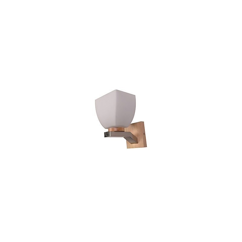 Simple Wall Lamp Bedside Desk Lamp With Glass Shade and Solid Wood for Bedroom Dresser Living Room Baby Room College Dorm Coffee Table Bookcas