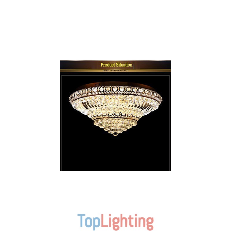 Modern Luxury Crystal Ceiling Light Absorb Dome Light Diameter 60CM